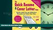 READ book The Quick Resume   Cover Letter Book: Write and Use an Effective Resume in Only One Day