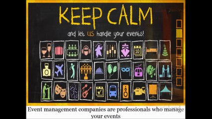 Event Planning and Organizing Services
