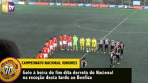 JUNIORES DO BENFICA VENCEM COM GRANDE TRABALHO INDIVIDUAL DE DAVID TAVARES