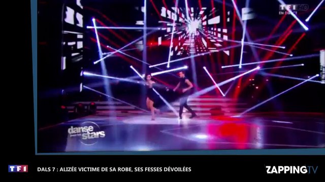 DALS 7 : Alizée victime de sa robe, ses fesses dévoilées (vidéo)