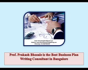 Prof. Prakash Bhosale is the Best Business Plan Writing Consultant in Bangalore