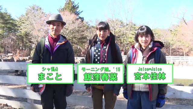 アウトドア初心者 飯窪春菜、宮本佳林が学ぶ　シャ乱Q・まこと 冬のアウトドア”ゆる旅 プラン（1.乗馬編）