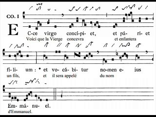Communio Ecce virgo, Dominica IV Adventus (4 Avent)