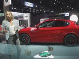 A bord de l'Alfa Romeo Stelvio au Salon de Los Angeles 2016