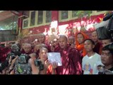 Monks Protest at Bangladesh Embassy in Yangon