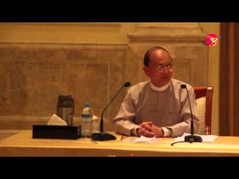 U Thein Sein Holds First Press Conference in Naypyidaw