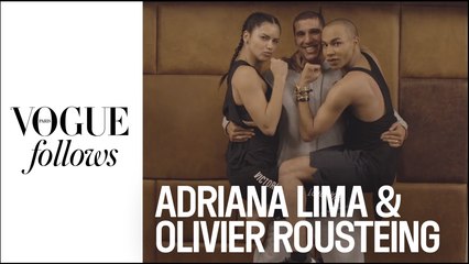 Adriana Lima et Olivier Rousteing montent sur le ring de boxe | VOGUE PARIS
