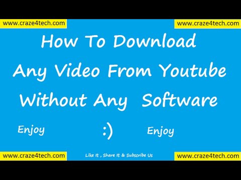 How to Download  Video From Youtube