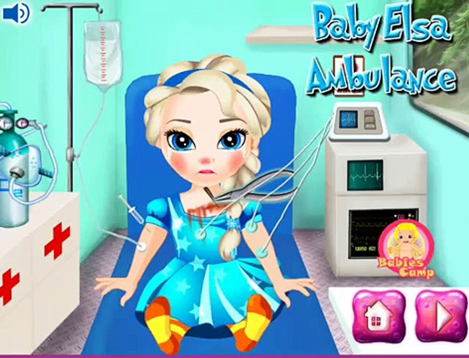 Anna und Elsa deutsch - Baby Elsa im Krankenwagen - mädchen spiele