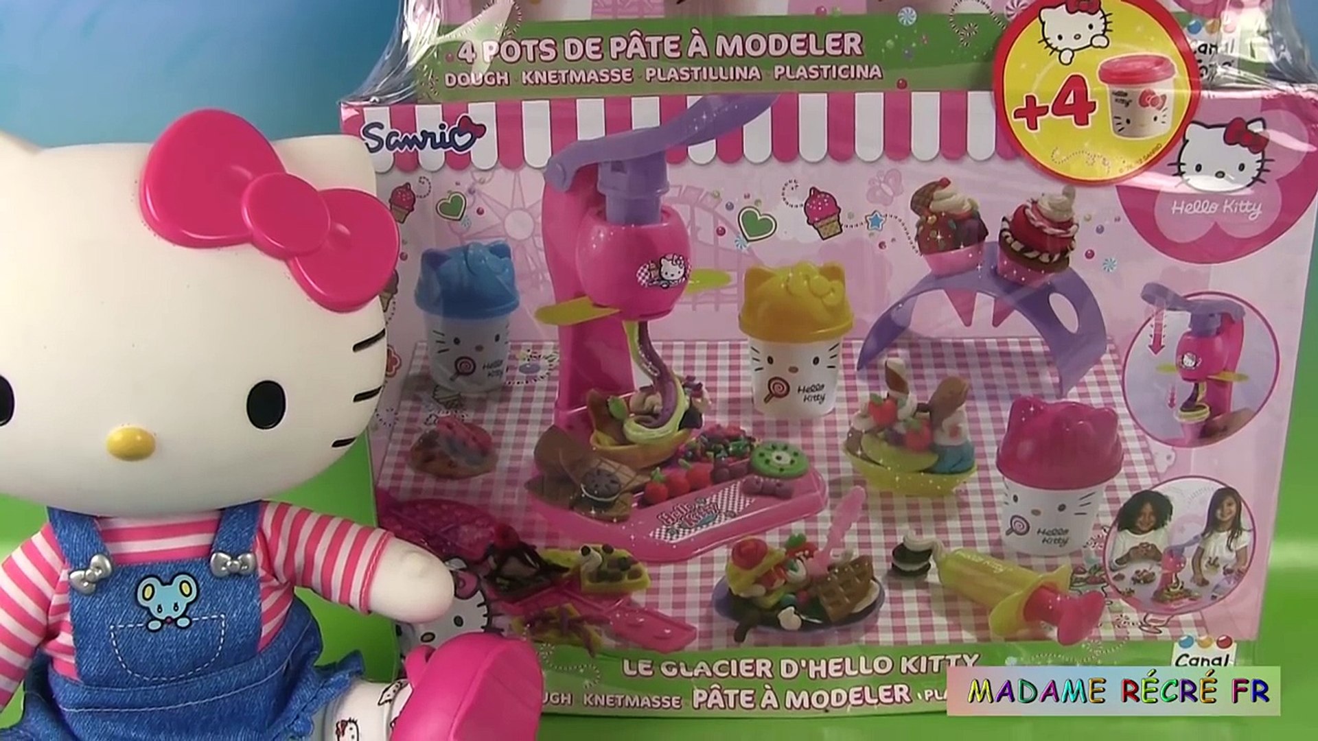 Hello Kitty Le Glacier Pâte à modeler ハローキティ Play Doh Hello Kitty Ice Cream  - Dailymotion Video
