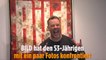 James Hetfield reacts to images of Metallica, Nov 17th 16 Berlin, Germany
