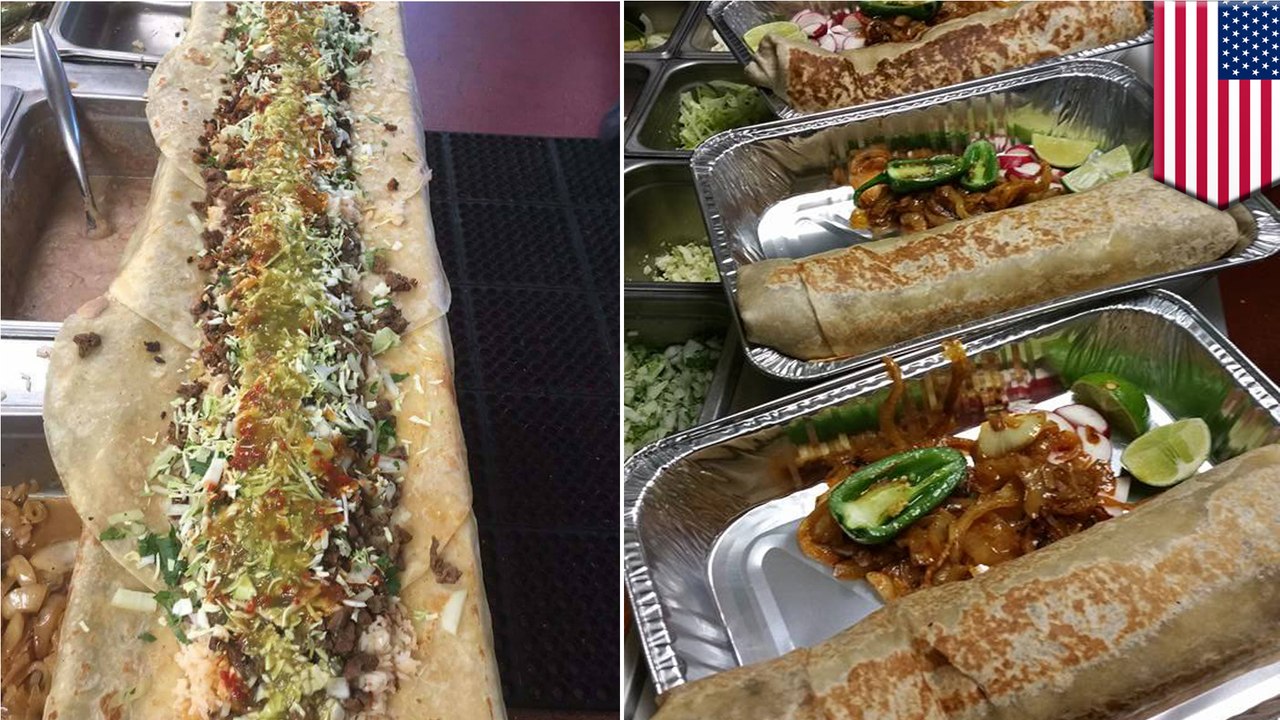 Three-foot ‘anaconda’ burrito is the latest food porn food porn sensation
