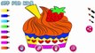 Kids Learn make Cupcake with Coloring Book by Happy Baby Games Free Preschool Educational Apps