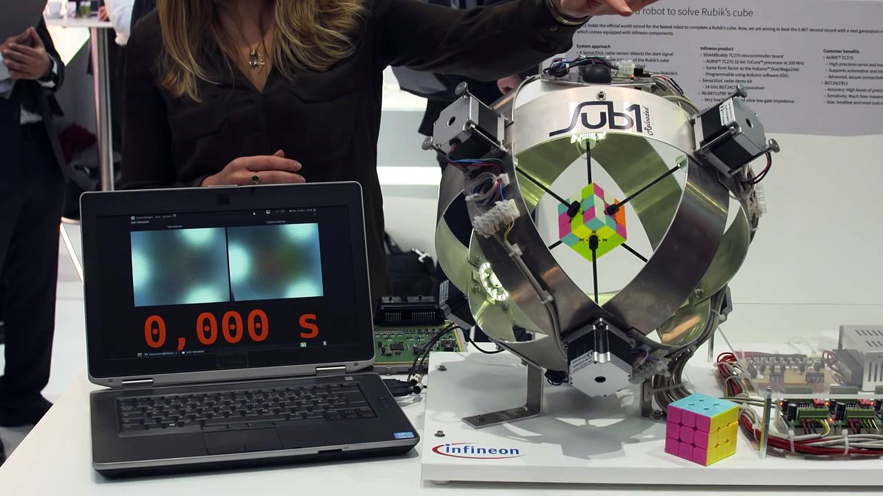 Un robot résout un Rubik's Cube à une vitesse folle. Impressionnant !