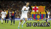 Cristiano Ronaldo | All 16 El Clasico Goals vs Barcelona Ever | 2009-2016 HD | [Công Tánh Football]