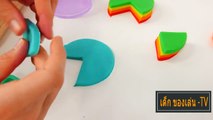 เด็ก ของเล่น เล่น Doh เรนโบว์เค้กวิธีทำวิดีโอเล่นแป้งอาหารสำหรับเด็ก