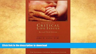 EBOOK ONLINE  Handbook on Critical Life Issues  PDF ONLINE