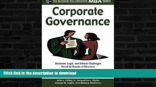READ BOOK  Corporate Governance (Executive MBA Series) FULL ONLINE