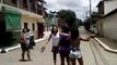 Girl Fight on Road in Governador Valadares, Minas Gerais, Brazil