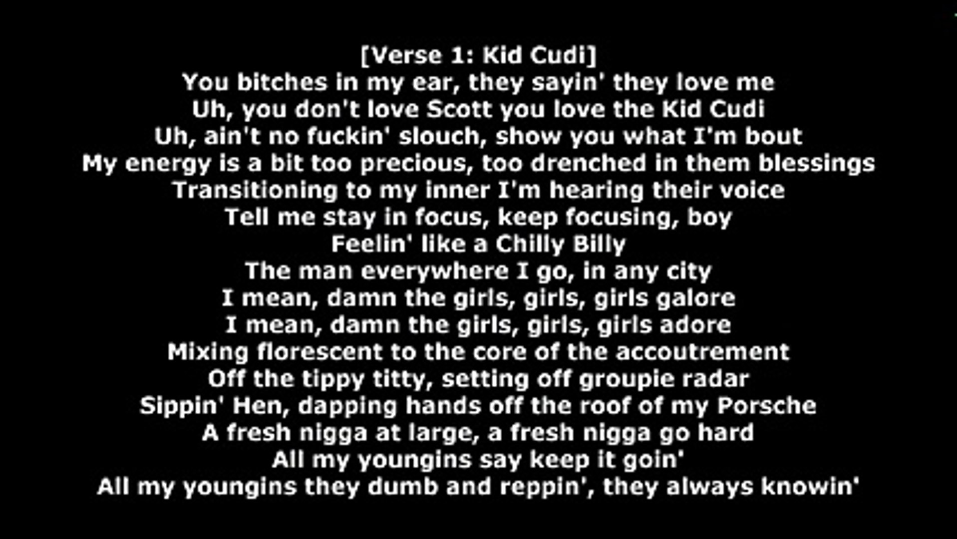 Kid Cudi feat. Travis Scott - Baptized In Fire (Lyrics)