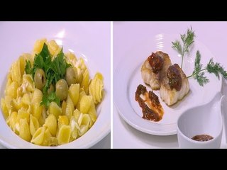 سمك فيلية بصوص الكاتشاب والشبت - مكرونة بالثوم والجبنة | شبكة و صنارة حلقة كاملة
