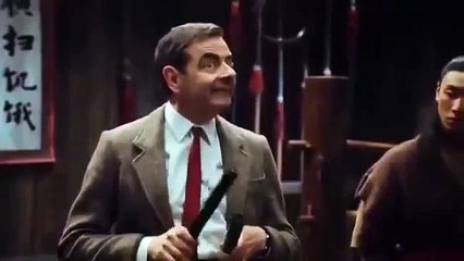 hahahaha Mr-Bean kung fu practice