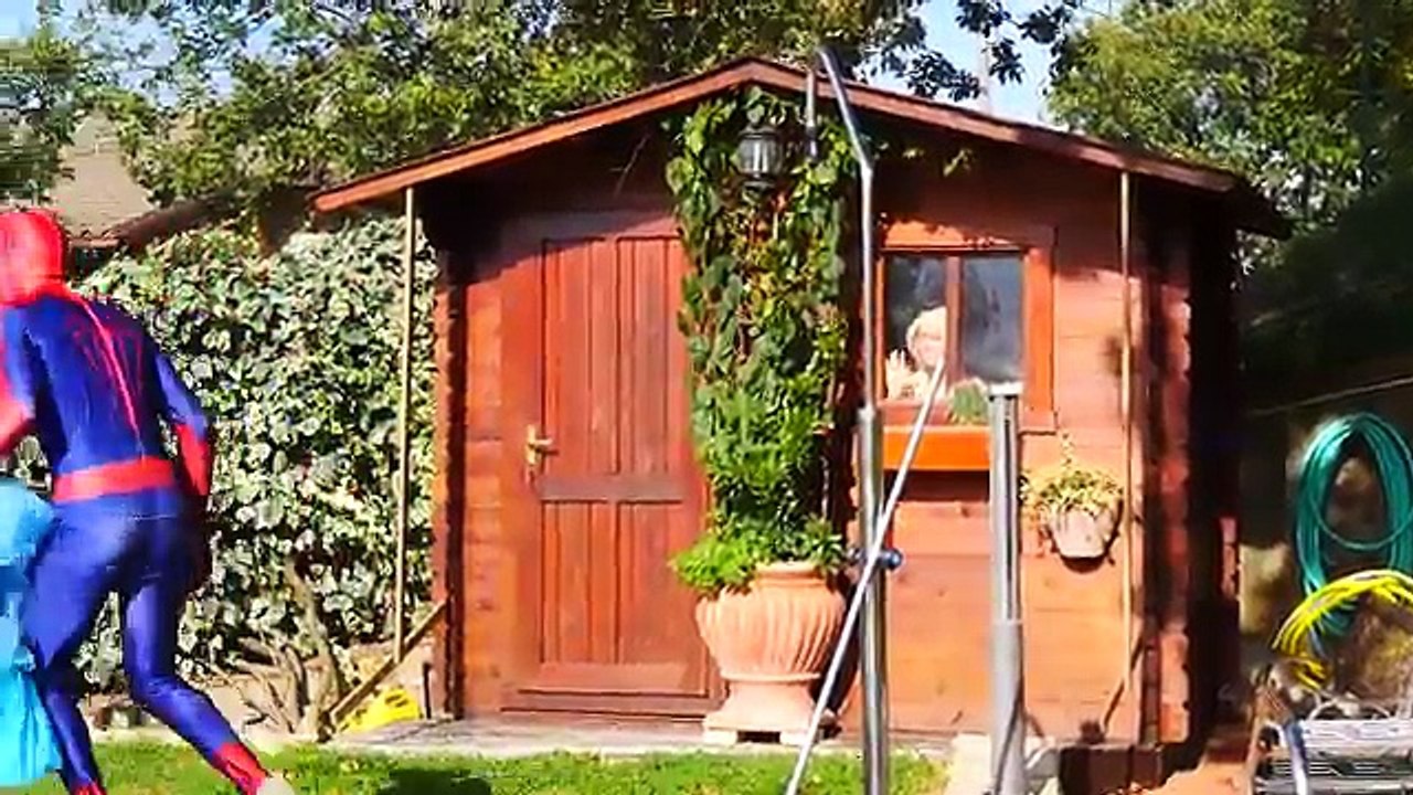 Frozen Elsa loose Costume _ Remain Naked! Vs Joker Prank And Spiderman - Funny Superheroes