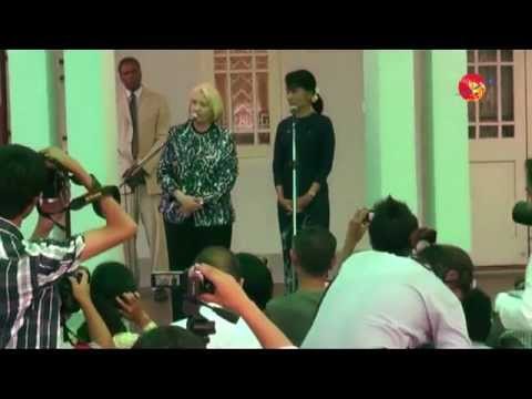 Malenne Veveer and Suu Kyi's Press Conference