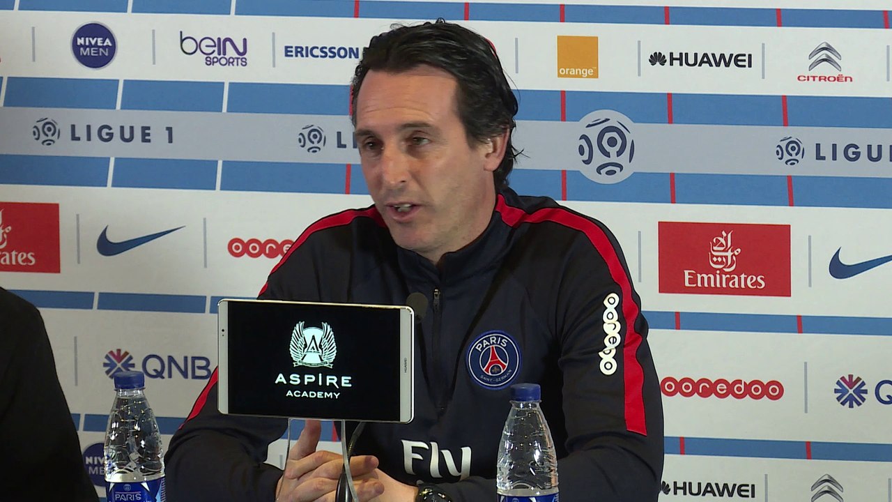 Ligue 1     MHSC - Paris SG: conférence d'avant match de Unai Emery