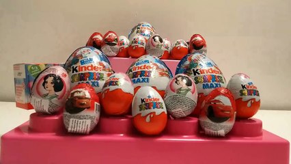 HUEVOS KINDER SORPRESA EN ESPAÑOL - Peppa La Cerdita, Frozen, Cars, Mickey Mouse.
