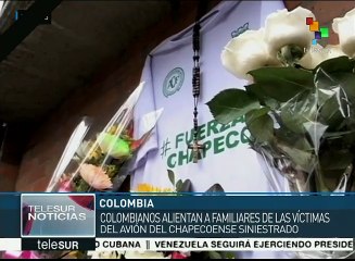 Colombia: continúa homenaje a jugadores del Chapecoense