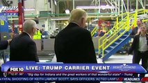 NEWS NOW EXCLUSIVE: Donald Trump Tours Carrier Facility Before Speech