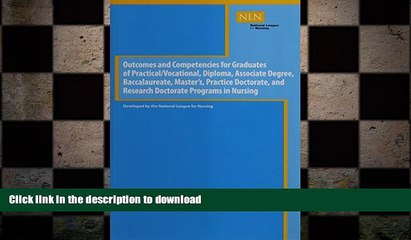 READ THE NEW BOOK Outcomes and Competencies for Graduates of Practical/Vocational, Diploma,