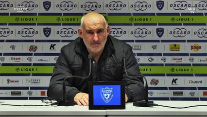 Monaco-Bastia : Conf. d'avant-match de F. Ciccolini