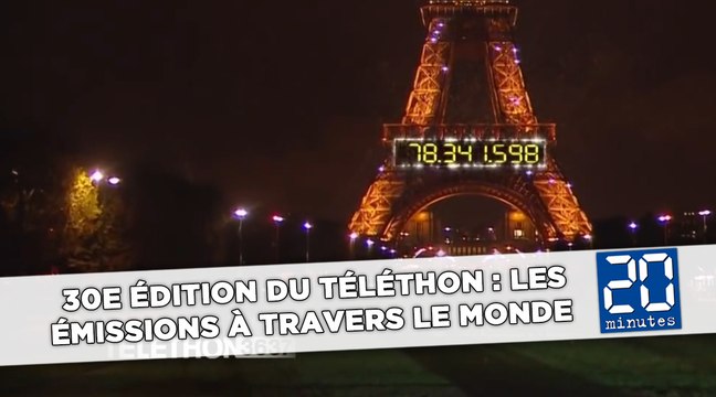 30e édition du Téléthon : Les émissions à travers le monde