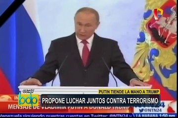 Vladimir Putin ofrece a Trump una alianza contra el terrorismo