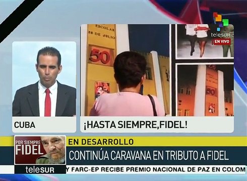 Cuba continúa homenajeando a Fidel Castro en diversas ciudades