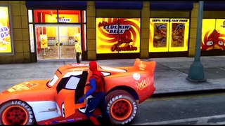 Disney pixar jeux de cars - Chanson pour bebe - Spiderman Nursery Rhymes avec Lightning McQueen
