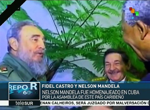 Mandela reconoció el apoyo de Fidel contra el apartheid en Sudáfrica