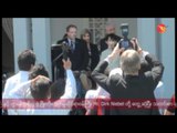 Mr.Dirk Niebel and  Suu Kyi's press conference