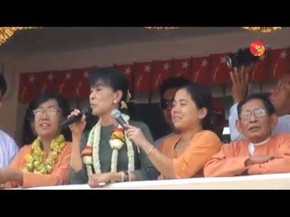 Suu Kyi's Campaign Trip in Mayangone