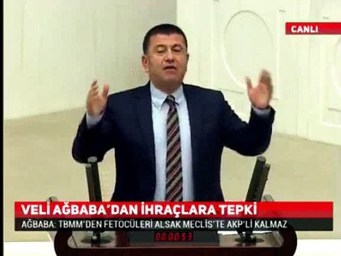 Veli Ağbaba..TBMM'den FETÖ'cüleri alsak AKP'li vekil kalmaz..!