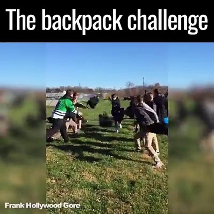 The backpack challenge.can you do this?