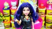 GIANT Evie Surprise Egg Play Doh - Descendants Frozen Hello Kitty Shopkins Barbie Mystery Minis Toys