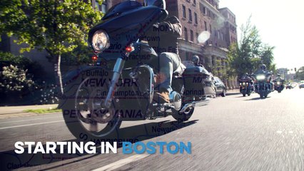 Riding Harley's watching Americas Pastime