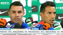 Francisco Nájera y Diego Arias hablaron en la previa entre Nacional y Millonarios · Liga Águila 2016-II (cuartos de final, vuelta)