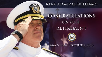 Admiral Rick Williams US Navy Retirement Tribute