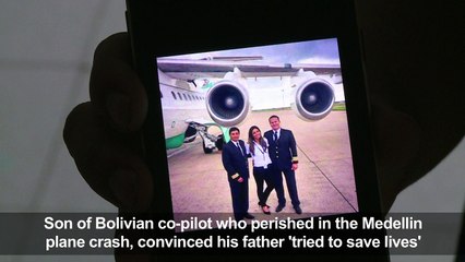 Co-pilot's son sure father tried to save lives in Colombia crash