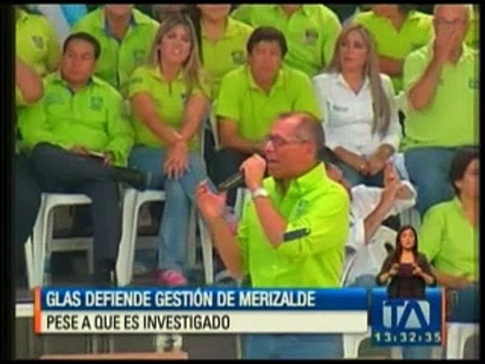 Glas defiende la gestión de Merizalde pese a que es investigado
