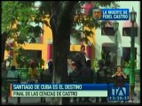 Cenizas de Fidel Castro avanzan por el interior de Cuba